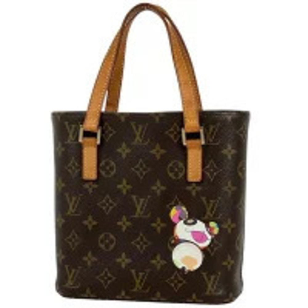 Louis Vuitton Vavin Handbag Tote Bag Takashi Murakami Monogram Panda Brown